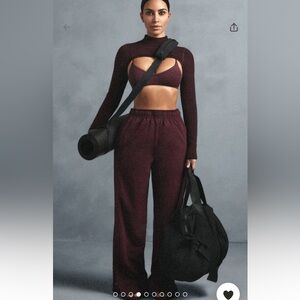 Skims x Nike Matte Tricot Side Snaps Pant- with tags